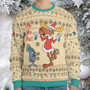 Rocky Santa With Baubles Ugly Christmas Sweatshirt