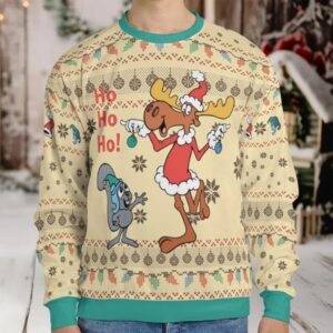 Rocky Santa With Baubles Ugly Christmas Sweatshirt