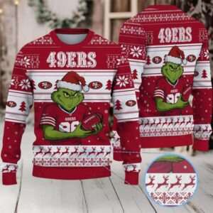 San Francisco 49ers The Grinch NFL Ugly Christmas Sweater