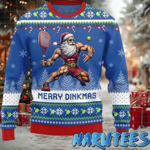 Santa Pickleball Merry Dinkmas Ugly Christmas Sweater
