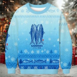 Sardines Market Christmas Ugly Sweatshirt