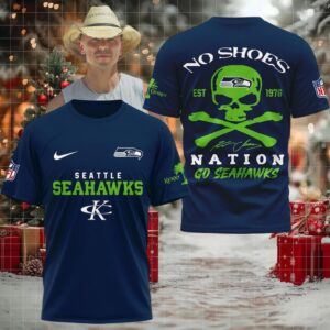 Seattle Seahawks Kenny Chesney No Shoes Nation Go Seahawks Hoodie T Shirt