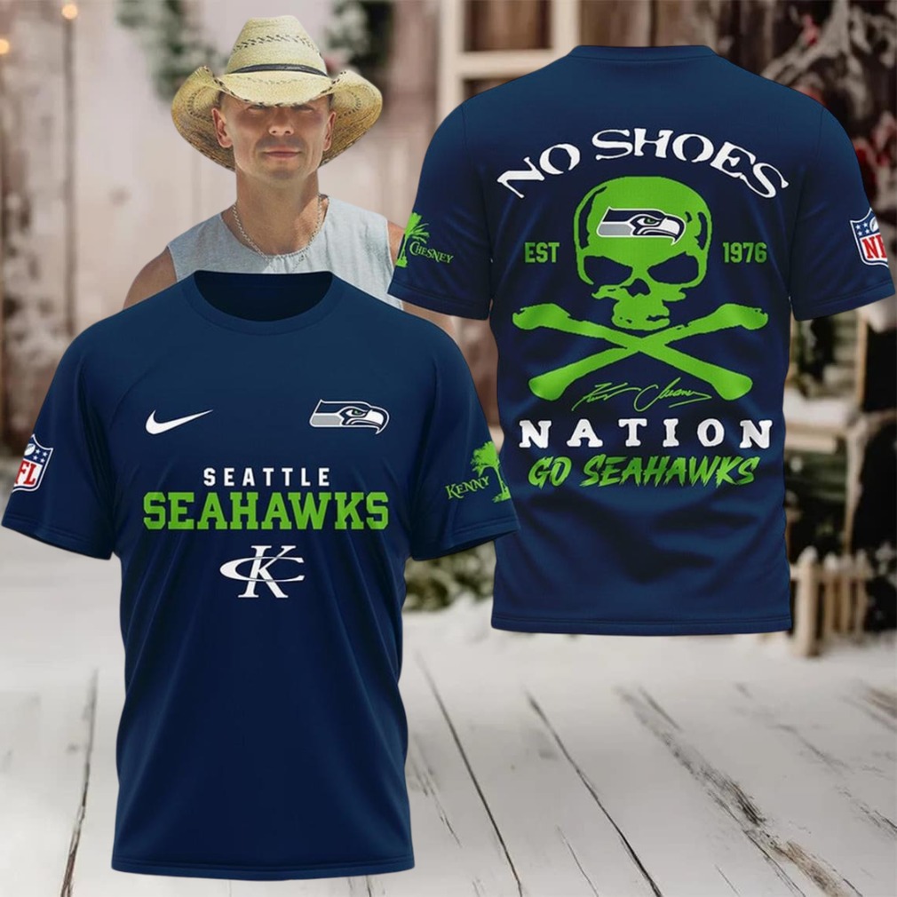 Seattle Seahawks Kenny Chesney No Shoes Nation Go Seahawks Hoodie T Shirt Seattle Seahawks Kenny Chesney No Shoes Nation Go Seahawks Hoodie T Shirt