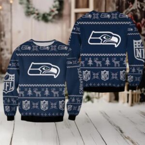 Seattle Seahawks Nfl Ugly Sweater Christmas 3D Sweater Seattle Seahawks Nfl Ugly Sweater Christmas 3D Sweater