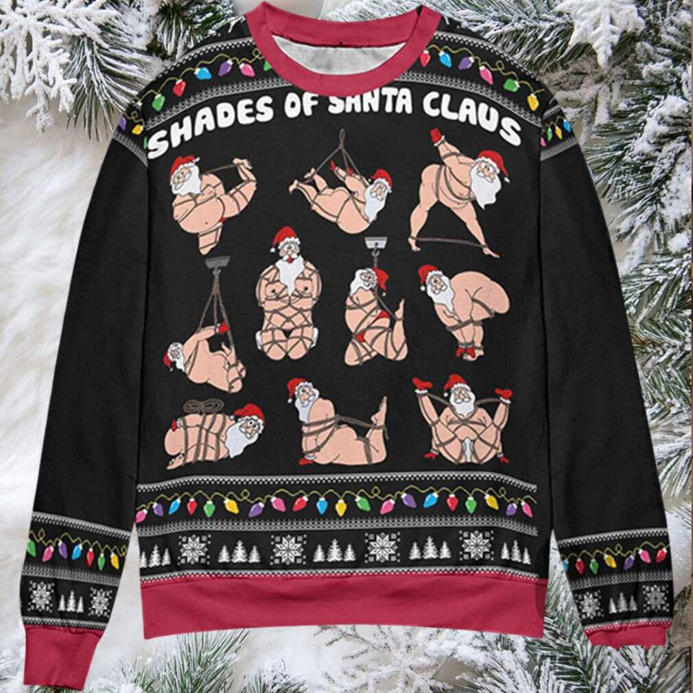 Shades Of Santa Claus Ugly Christmas Sweater Shades Of Santa Claus Ugly Christmas Sweater