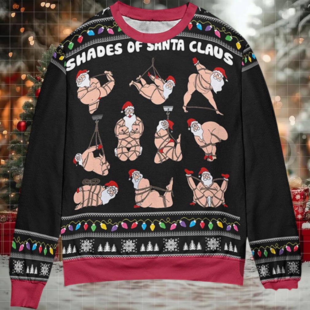Shades Of Santa Claus Ugly Christmas Sweater Shades Of Santa Claus Ugly Christmas Sweater