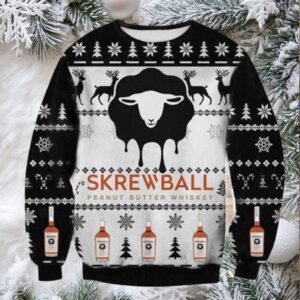 Skrewball Whiskey Ugly Christmas Sweater 2025