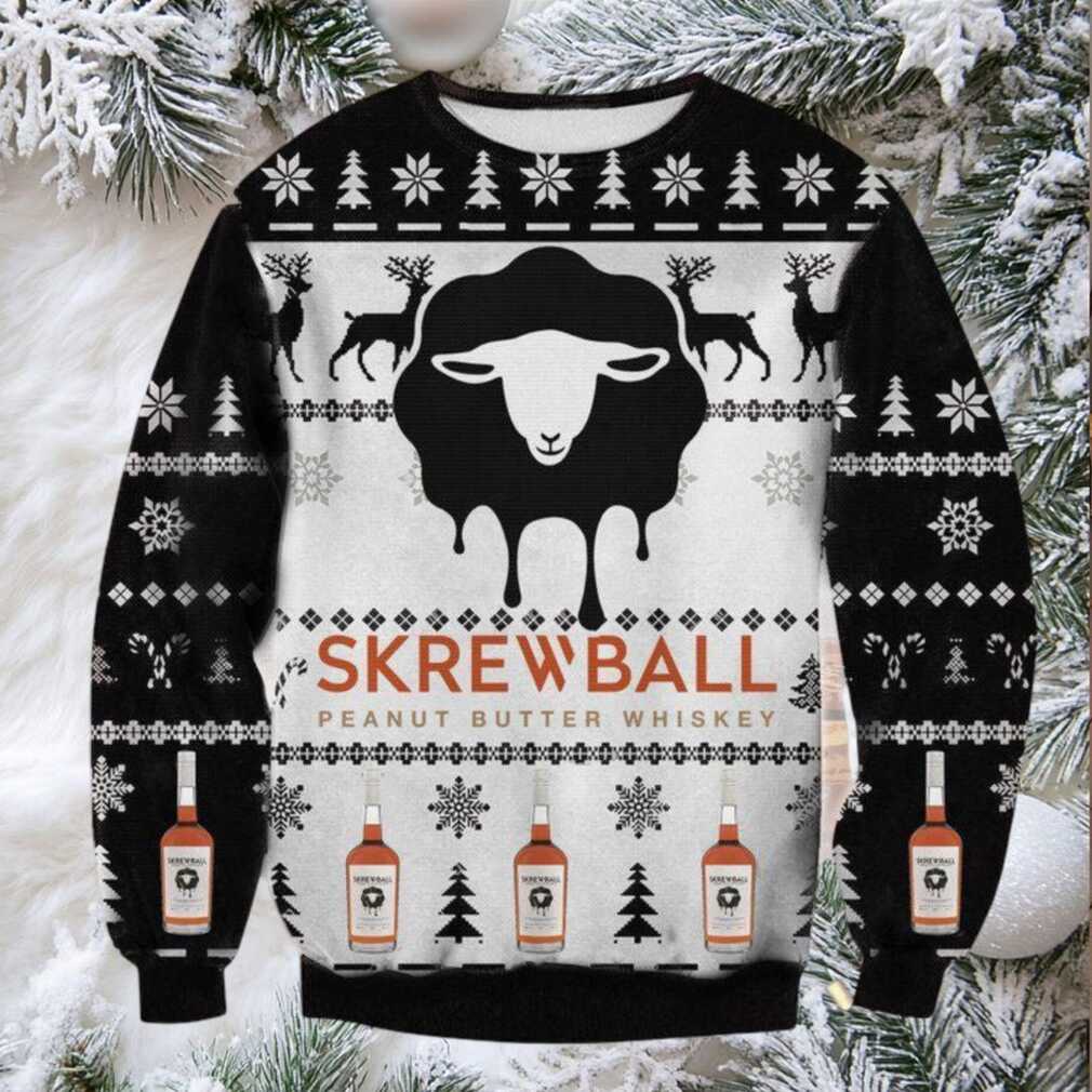 Skrewball Whiskey Ugly Christmas Sweater 2025