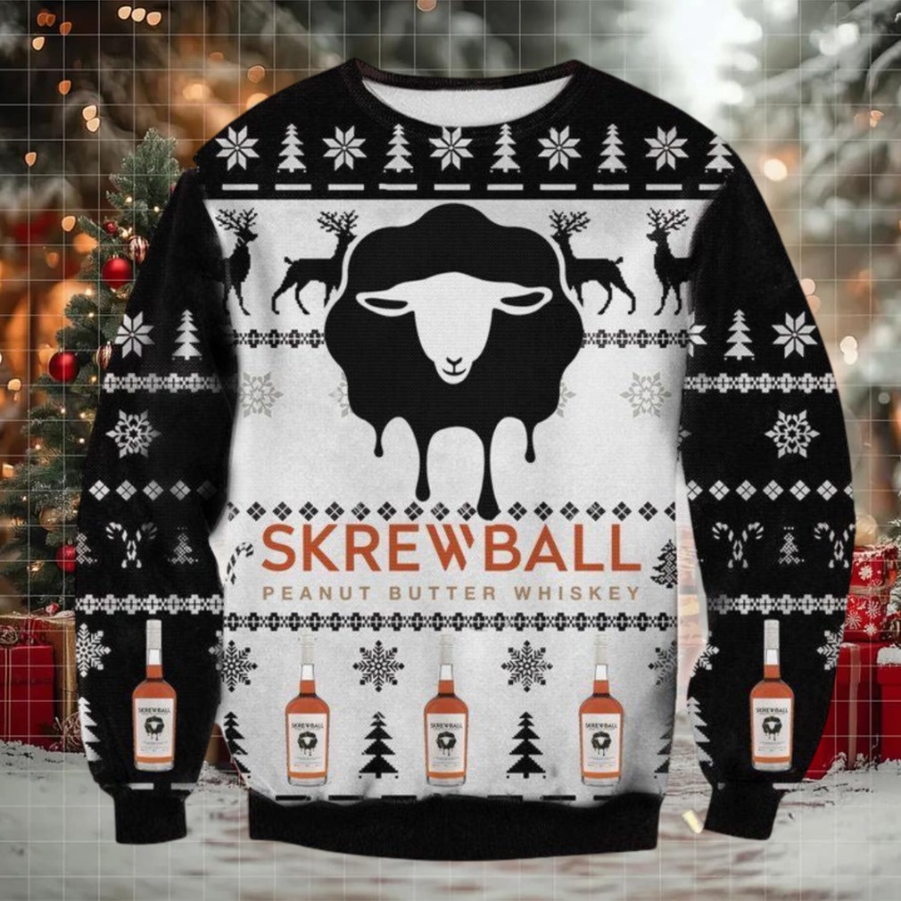 Skrewball Whiskey Ugly Christmas Sweater 2025 Skrewball Whiskey Ugly Christmas Sweater 2025