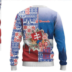 Slovakia Christmas Ugly Christmas Sweater Vesale Vianoce Xmas Pattern