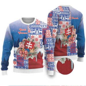 Slovakia Christmas Ugly Christmas Sweater Vesale Vianoce Xmas Pattern
