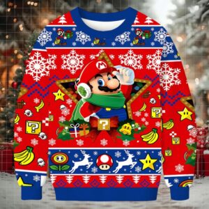 Super Mario Christmas Ugly Sweatshirt