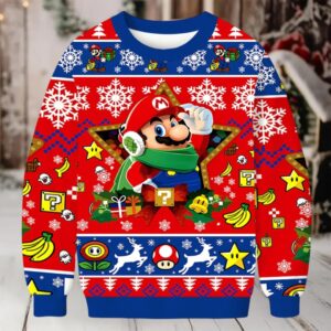 Super Mario Christmas Ugly Sweatshirt