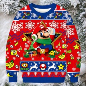 Super Mario Christmas Ugly Sweatshirt
