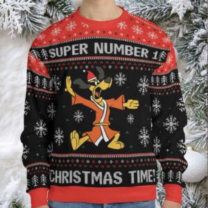 Super Number One Hong Kong Phooey Ugly Christmas Sweatshirt