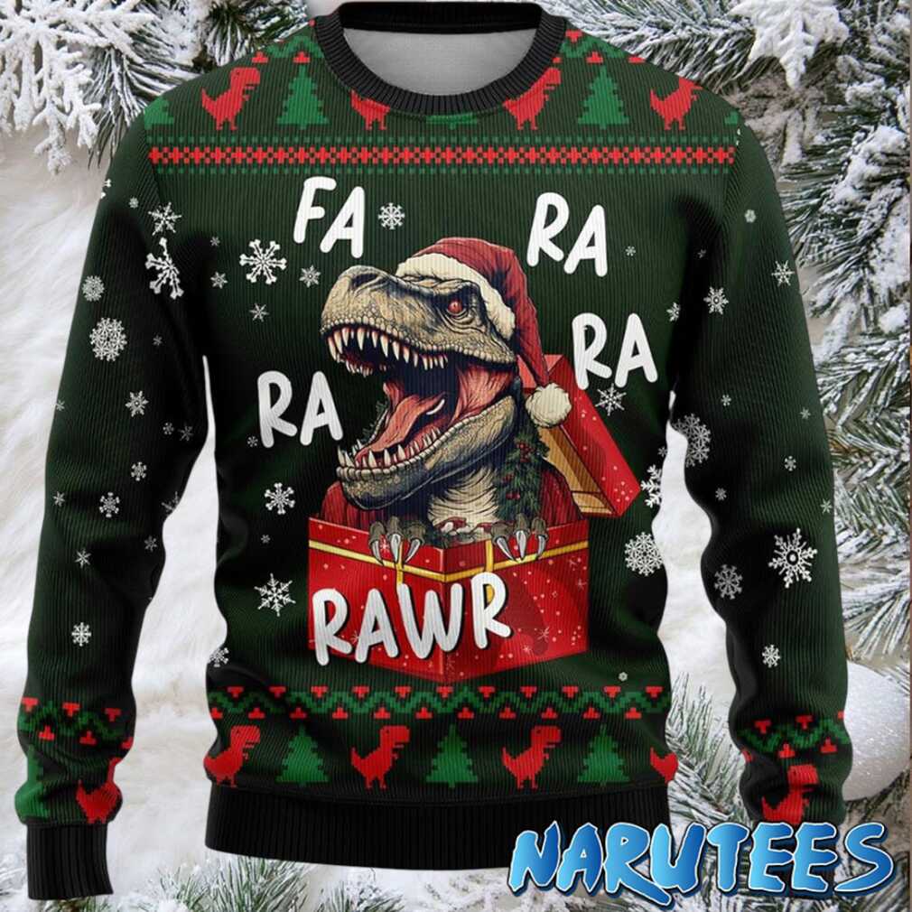 T rex Fa Ra Ra Ra Rawr Ugly Christmas Sweater
