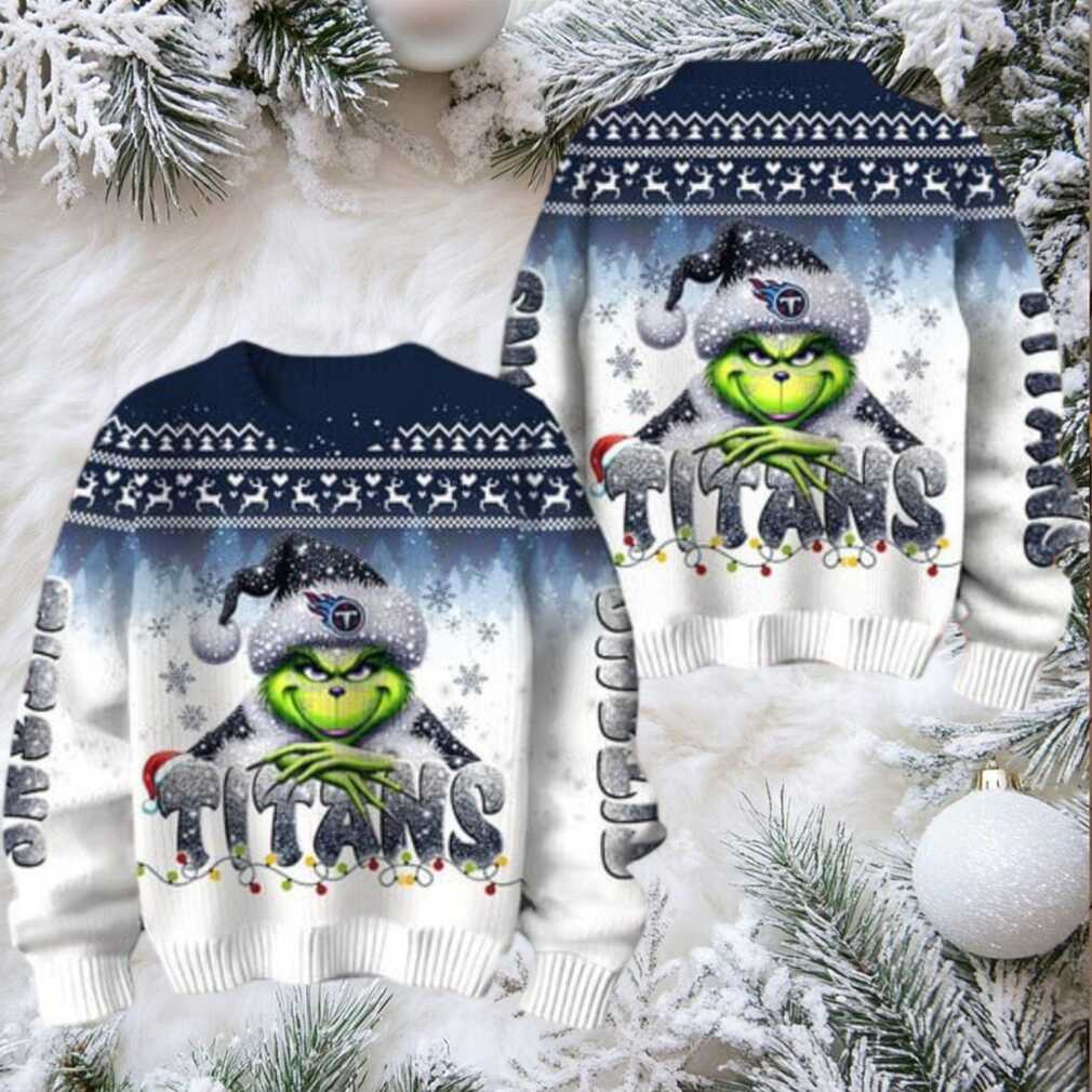 Tennessee Titans Grinch Stolen Christmas Sweater - Back View