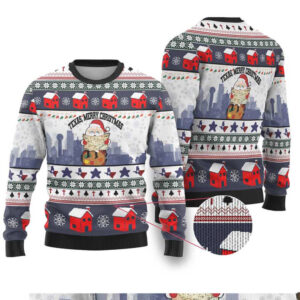 Texas Santa Christmas Ugly Christmas Sweater Xmas Holiday Patterns