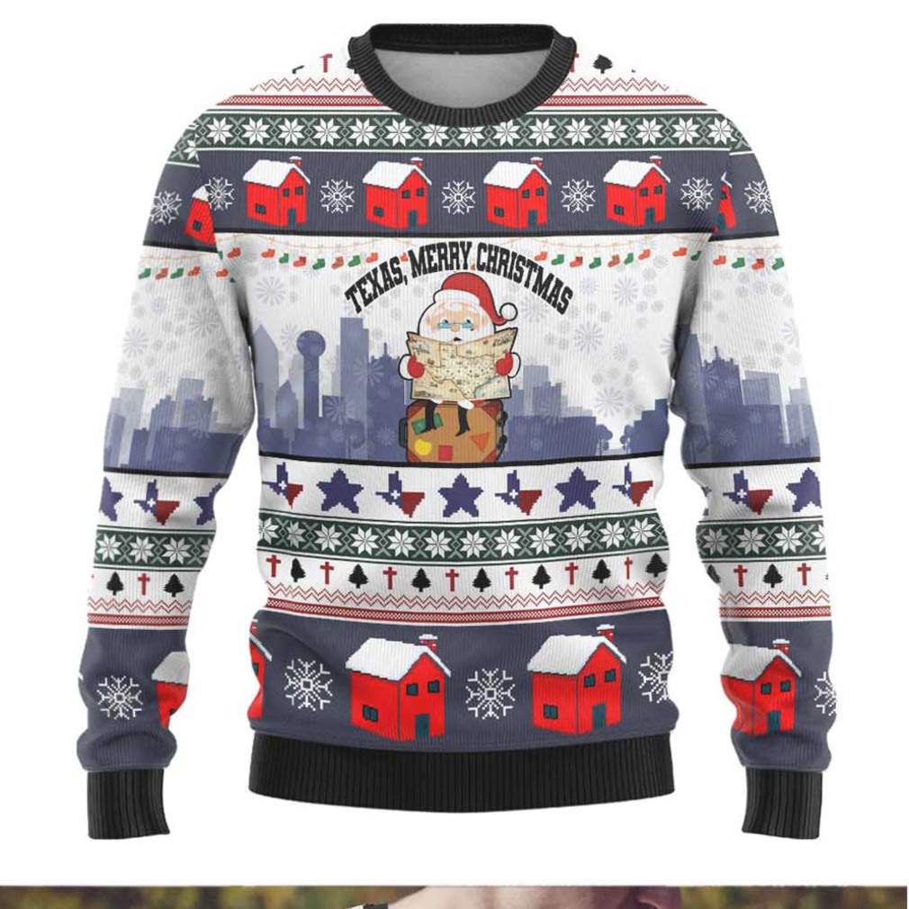 Texas Santa Christmas Ugly Christmas Sweater Xmas Holiday Patterns Texas Santa Christmas Ugly Christmas Sweater Xmas Holiday Patterns