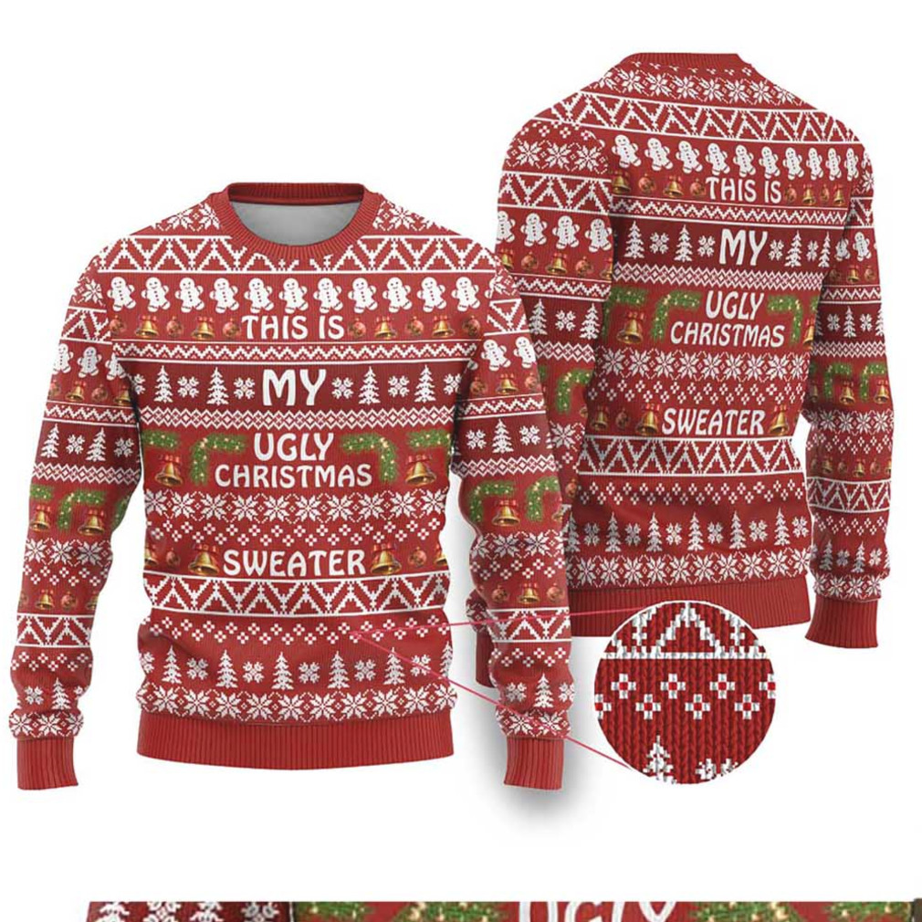 This Is My Christmas Ugly Christmas Sweater Xmas Holiday Patterns