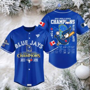 Toronto Blue Jays All Hail World Series 2025 Champions Baseball Jersey