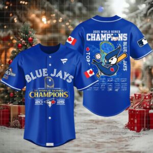 Toronto Blue Jays All Hail World Series 2025 Champions Baseball Jersey