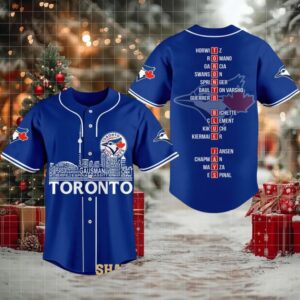 Toronto Blue Jays Champions Squad City Skyline 2025 Baseball Jersey