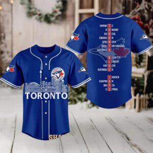 Toronto Blue Jays Champions Squad City Skyline 2025 Baseball Jersey
