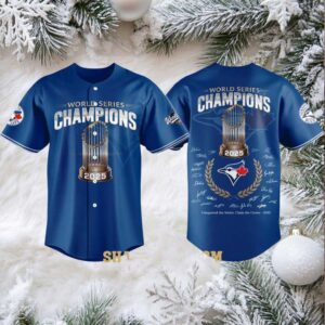 Toronto Blue Jays Claim The Crown 2025 World Series Baseball Jersey