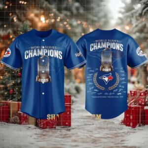 Toronto Blue Jays Claim The Crown 2025 World Series Baseball Jersey
