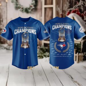 Toronto Blue Jays Claim The Crown 2025 World Series Baseball Jersey