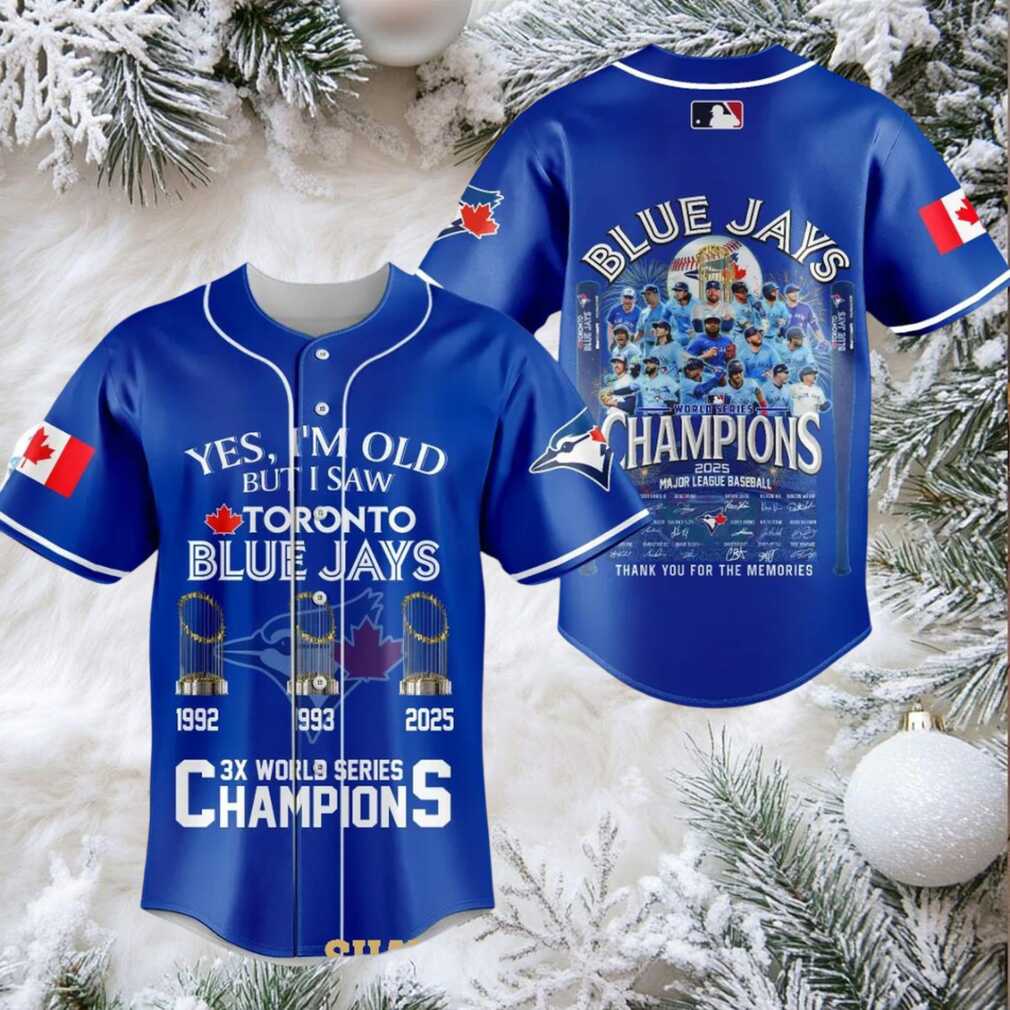 Toronto Blue Jays I Saw World Series Champions 2025 Baseball Jersey