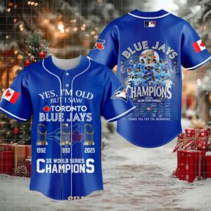 Toronto Blue Jays I Saw World Series Champions 2025 Baseball Jersey