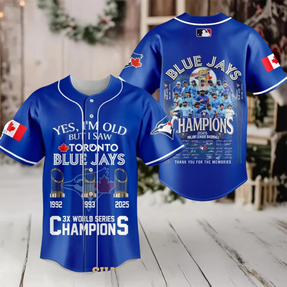 Toronto Blue Jays I Saw World Series Champions 2025 Baseball Jersey Toronto Blue Jays I Saw World Series Champions 2025 Baseball Jersey