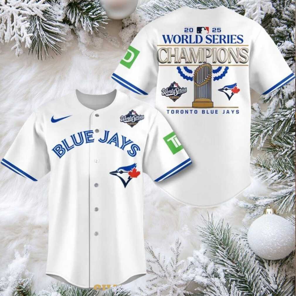Toronto Blue Jays World Series 2025 All White Champions Baseball Jersey Toronto Blue Jays World Series 2025 All White Champions Baseball Jersey