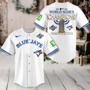 Toronto Blue Jays World Series 2025 All White Champions Baseball Jersey