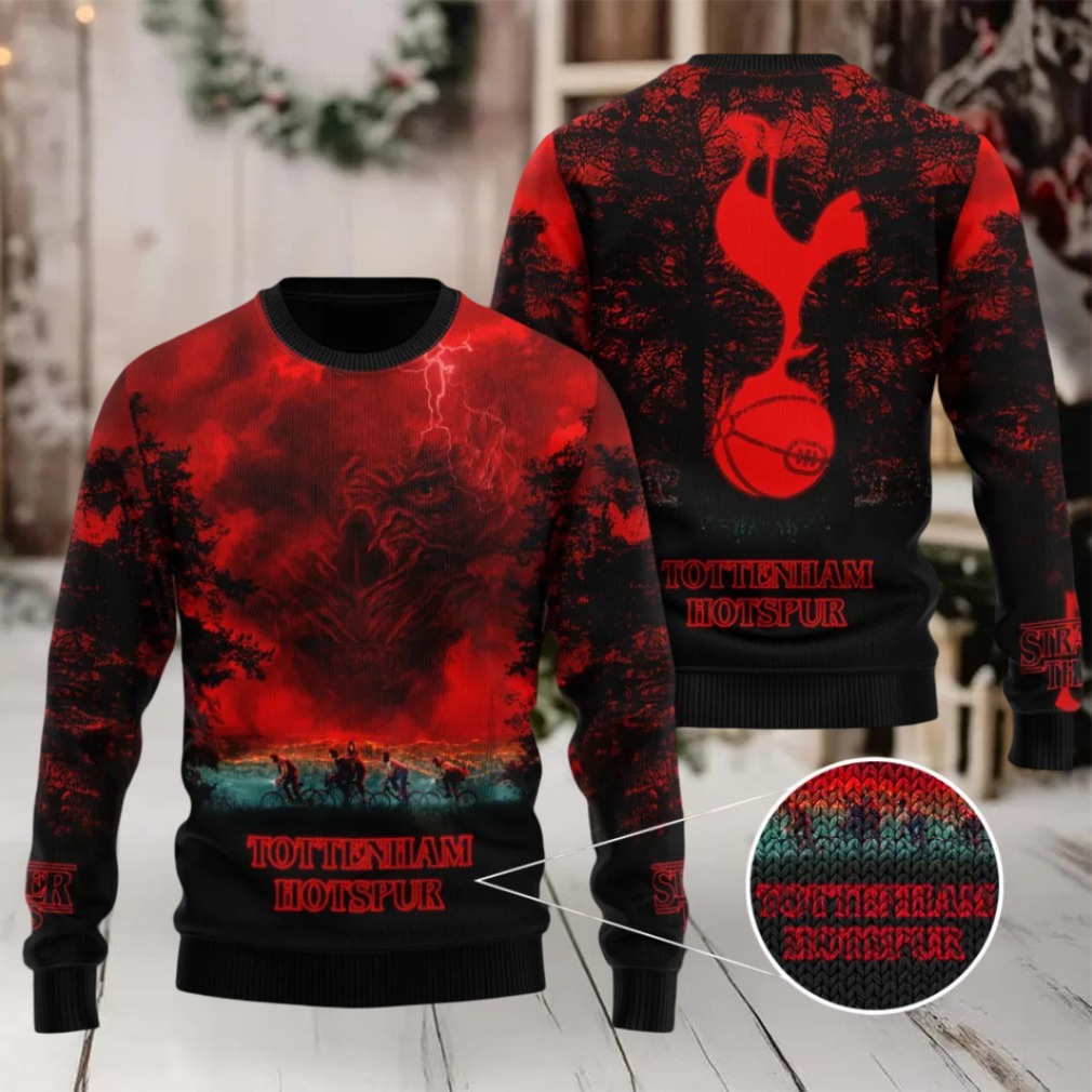 Tottenham Hotspur FC x Stranger Things Ugly Sweater Tottenham Hotspur FC x Stranger Things Ugly Sweater