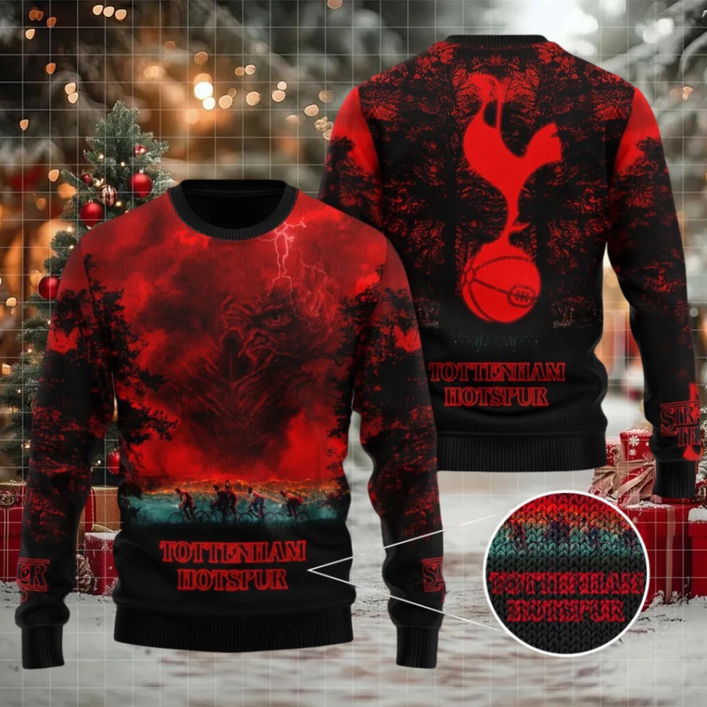 Tottenham Hotspur FC x Stranger Things Ugly Sweater Tottenham Hotspur FC x Stranger Things Ugly Sweater