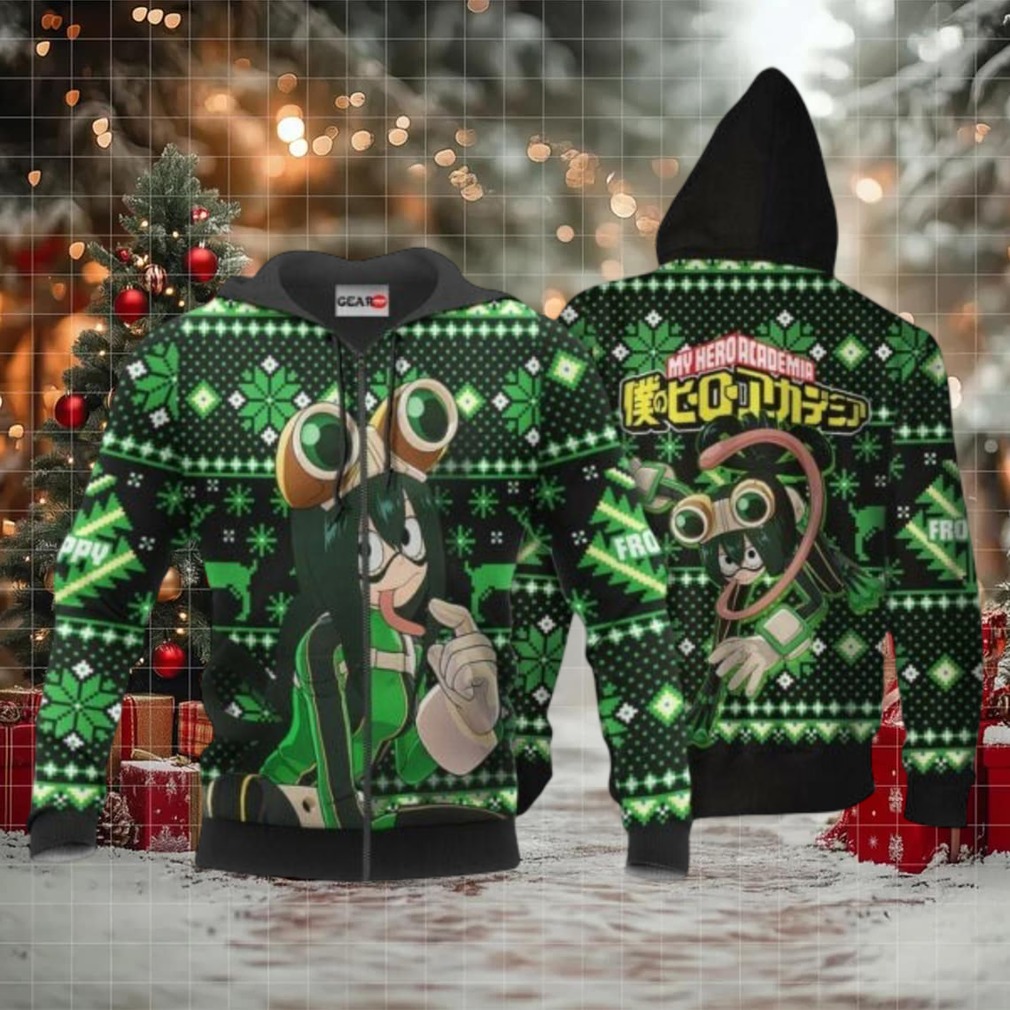Tsuyu Asui Ugly Christmas Sweater Anime My Hero Academia Manga 2k45 Fan Gift Stylist Unisex Cartoon 3d Hoodie Tsuyu Asui Ugly Christmas Sweater Anime My Hero Academia Manga 2k45 Fan Gift Stylist Unisex Cartoon 3d Hoodie