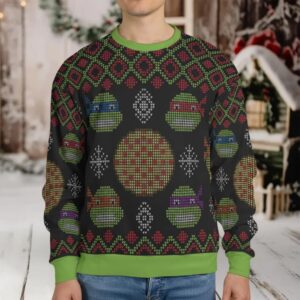 Turtle Power TMNT Ugly Christmas Sweatshirt