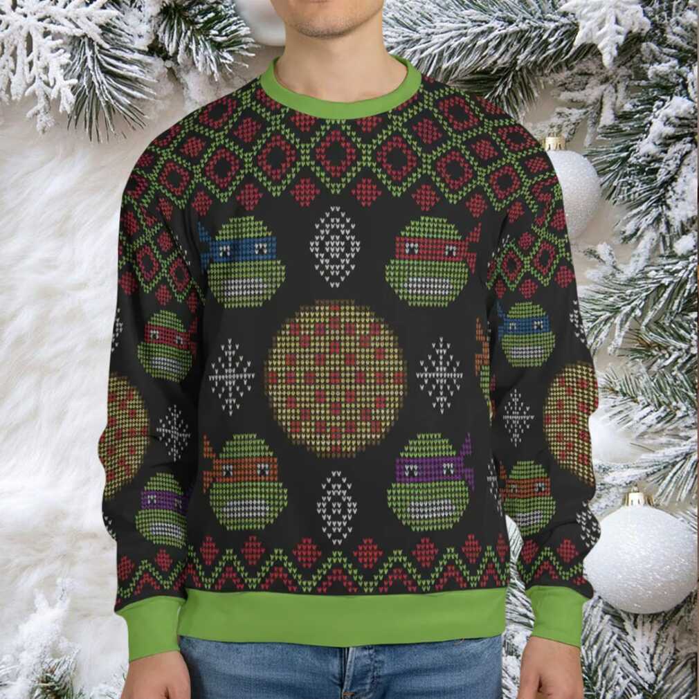Turtle Power TMNT Ugly Christmas Sweatshirt