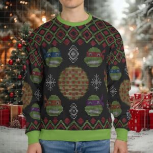 Turtle Power TMNT Ugly Christmas Sweatshirt