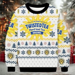 Twisted Tea Hard Iced Tea Christmas Ugly Sweatshirt
