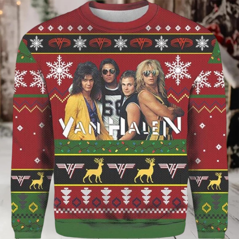Van Halen Band Member Photo You Miss Your Drink Gift For Fans 2025 Knitted Ugly Christmas Sweater Van Halen Band Member Photo You Miss Your Drink Gift For Fans 2025 Knitted Ugly Christmas Sweater