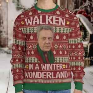 Walken In A Winter Wonderland Ugly Christmas Sweatshirt