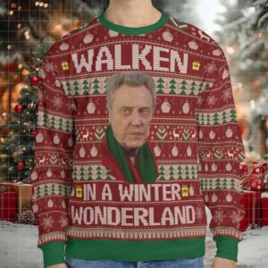 Walken In A Winter Wonderland Ugly Christmas Sweatshirt