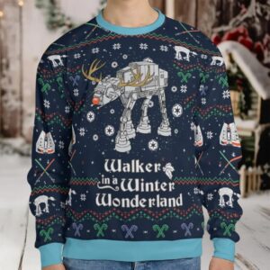 Walker In A Winter Wonderland Star Wars Ugly Christmas Sweatshirt