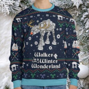 Walker In A Winter Wonderland Star Wars Ugly Christmas Sweatshirt