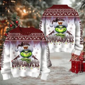 Washington Commanders Grinch Stolen Christmas Sweater