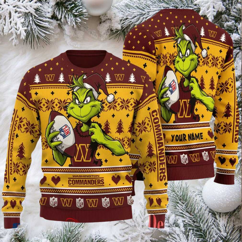 Washington Commanders Ugly Christmas Sweater front view